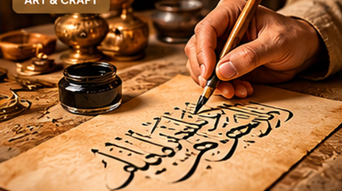 Moroccan Calligraphy Workshop illustrative artwork