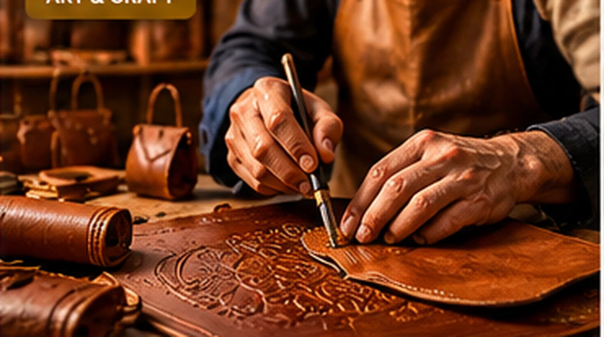 Leather Craft Workshop illustrative artwork